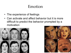 Basic Emotions and Theories of Emotions