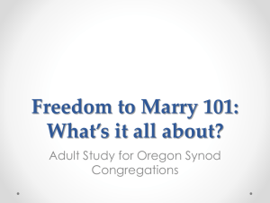 Freedom to Marry 101 ppt