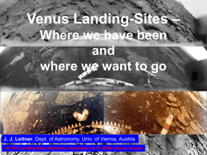 History of the space exploration of Venus