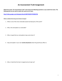 An inconvenient truth essay