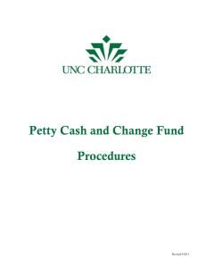 petty cash procedures - Financial Services