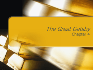 Gatsby Chapter 4 PowerPoint