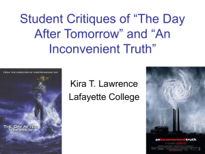 Critiquing “The Day After Tomorrow” and “An Inconvenient Truth”