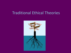 Traditional Ethical Theories