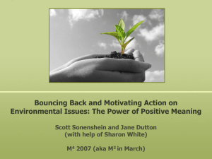 Bouncing Back and Motivating Action on