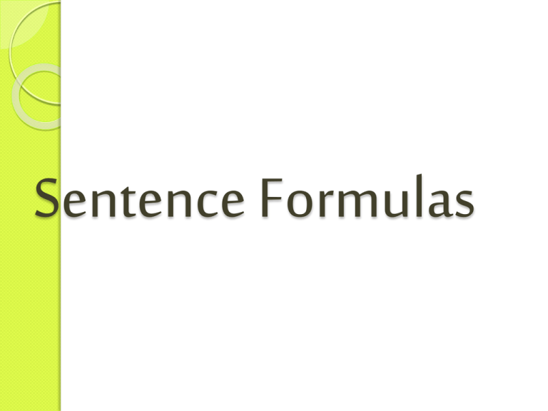 Sentence Structure Notes Pdf
