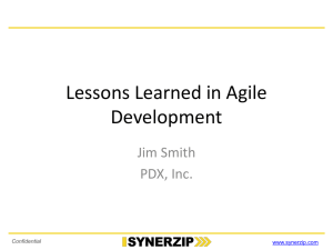 Agile Adoption Lessons – Webinar PPT