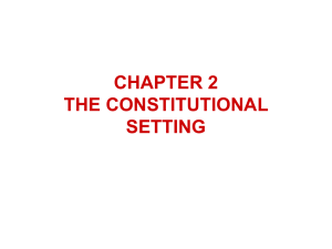 chapter 2 the constitutional setting