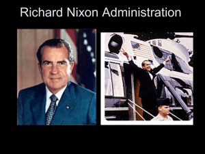 Nixon Administration PPT