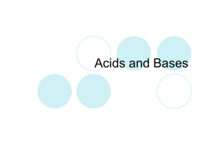 Acids and Bases