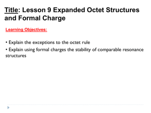 Expanded Octet Structures and Formal Charge
