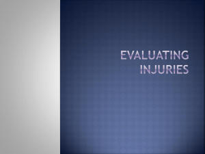 Evaluating injuries