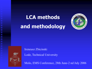 LCA Analysis Method on Systems