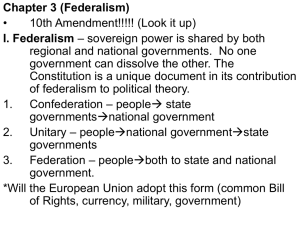 Chapter 3 (Federalism)