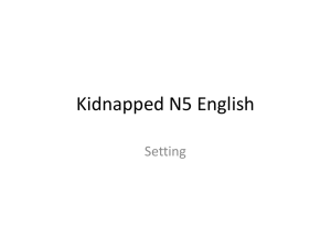Kidnapped Setting