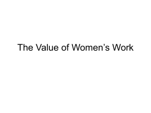 The Value of Women's Work