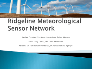 Ridgeline Meteorological Sensor Network