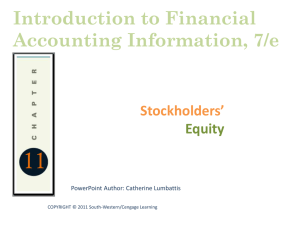 Stockholders' Equity