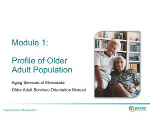 A profile of the older adult population