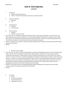 Unit 4: Civil Liberties Lesson 8