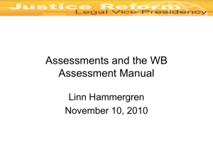Assessment manual