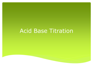 Acid Base Titration - Miss Clark's Website