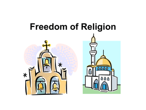 Freedom of Religion - iBlog Teacher Websites