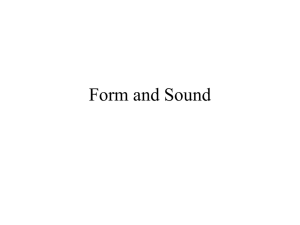 Poetry Form And Sound