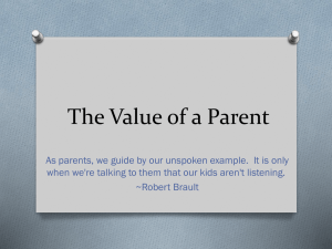 The Value of a Parent - Leo Hayes High School