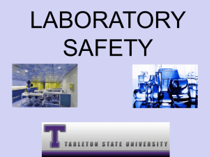 Lab Safety for Physical Plant