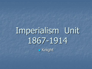 US History Imperialism 1867-1914