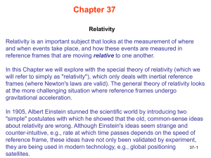 Some references on relativity