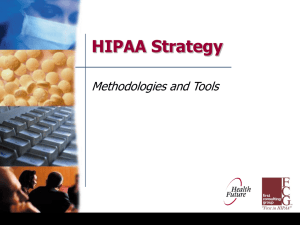 HIPAA Strategy Overview - Association of Washington Public