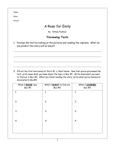 A Rose for Emily Study Guide - Kimberlin-dhs