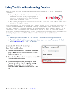 Using Turnitin in Desire2Learn