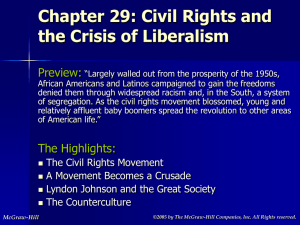 Chapter 29: Civil Rights and the Crisis of Liberalism