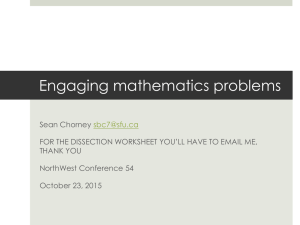Engaging mathematics problems