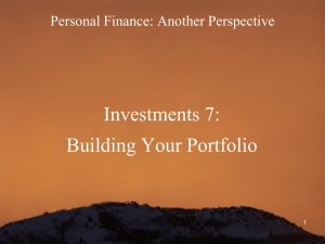 Building Your Portfolio