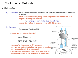 b.) Advantages of Coulometry