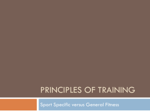 Principles of Training