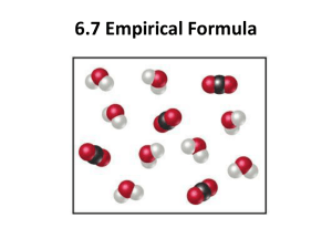 6.7 Empirical Formula