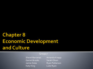 Economic Development and Culture