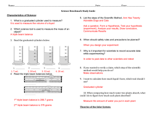 Science Benchmark Study Guide