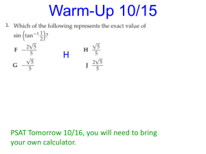 Law of Cosines