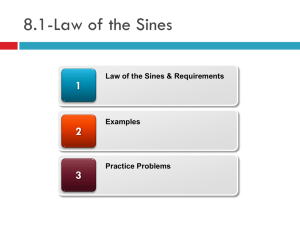 Law of the Sines