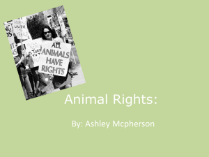 Animal Rights - Monroe County Schools