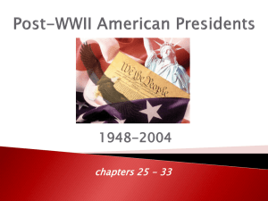 Post WW II Presidents