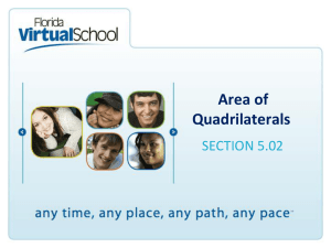 Area of Quadrilaterals