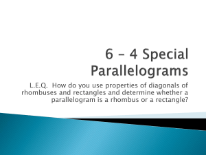 6 * 4 Special Parallelograms