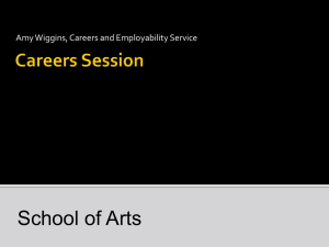 School of Arts Careers Session